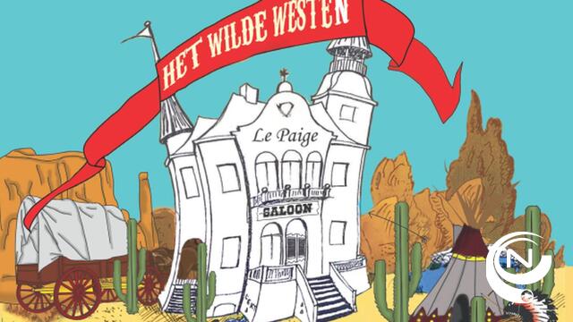 Kinderen palmen Kasteel Le Paige in