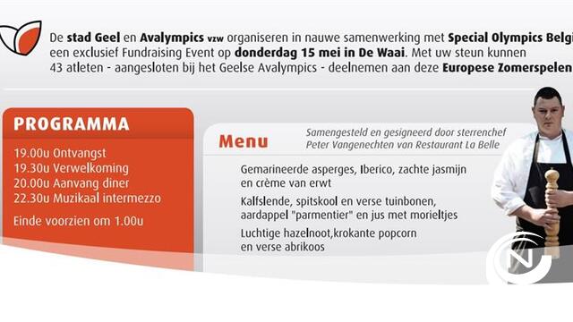 Fundraising event Geel Gaststad Special Olympics 2014