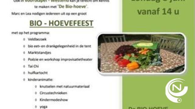 Bio-hoeve Voortkapel viert feest tijdens Bioweek