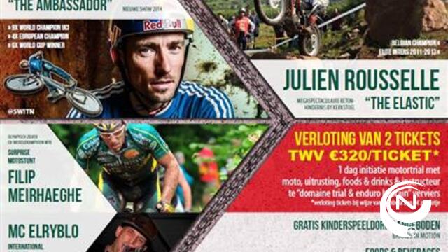 Fiets- en motortrialshow "Man vs Machine" op Astridplein Grobbendonk 17/8