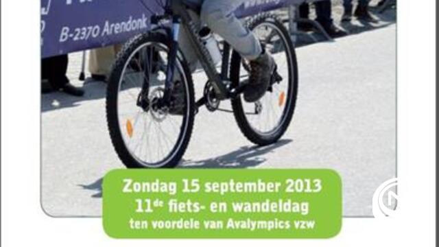 Fiets- en wandeldag Avalympics vzw op zondag 15 september