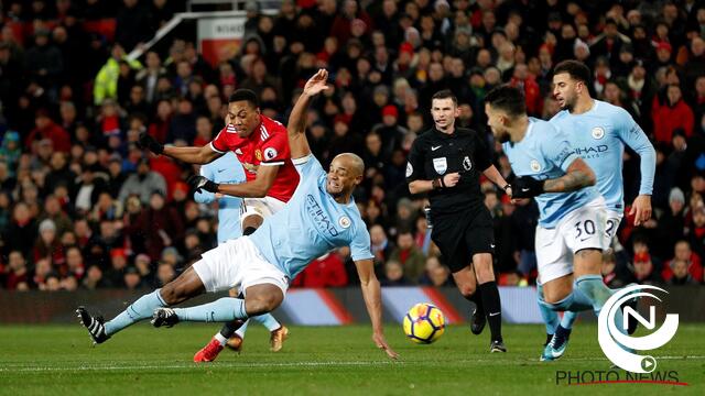 ManUnited - ManCity 1-2 : Vincent Kompany staat opnieuw lange tijd aan de kant - foto's