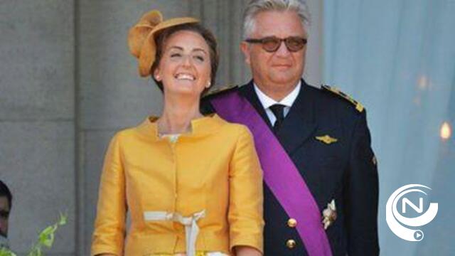Prins Laurent en prinses Claire bezoeken tentoonstelling in cc De Warande 