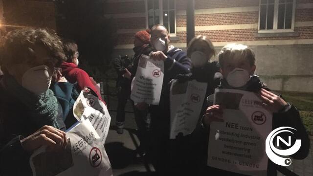 Bewoners protesteren tegen uitbreiding industrie 