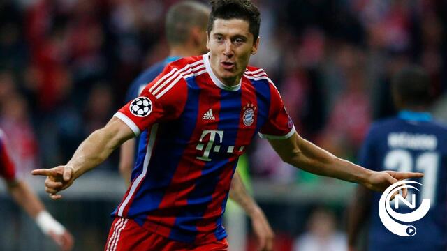 Lewandowski scoort 5 goals in 9 minuten in Bayern München - Wolfsburg 
