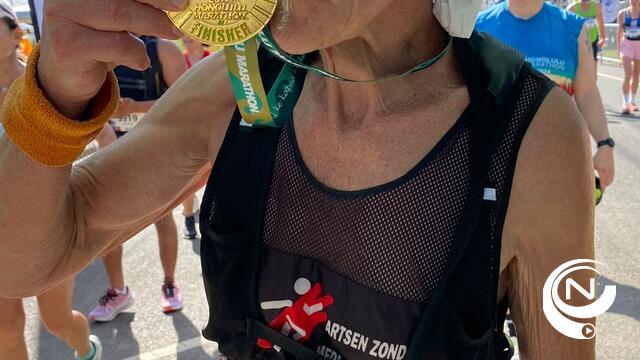Marathonloper Louis Hufkens (74) loopt na 29 jaar opnieuw Honolulu Marathon Hawaï : 29.000 vertrekkers - extra beelden