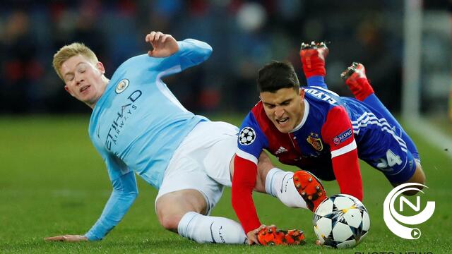 Kompany en De Bruyne duwen Bazel al in de heenmatch kopje-onder : 0-4 - foto's