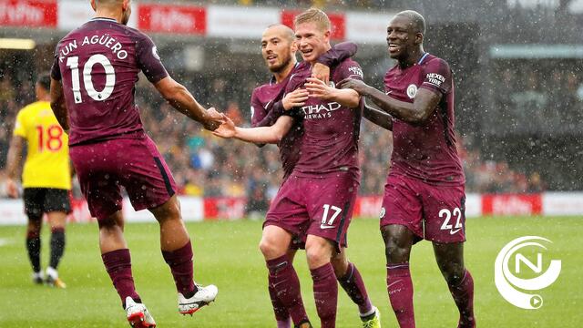 Manchester City met Kevin De Bruyne walst over Watford : 0-6