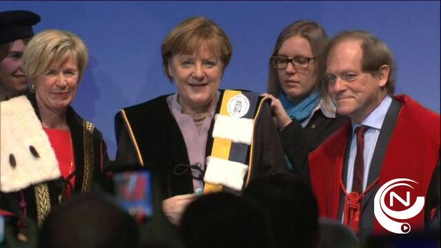 Angela Merkel : 'Verder werken aan versterking van Europa'