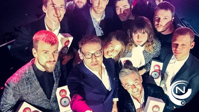  Balthazar met 3 prijzen grootste winnaar van MIA's