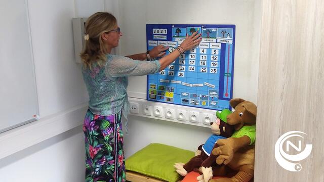 Nieuwe containerklassen Schooltje van de Hei Mol ingericht voor start van schooljaar