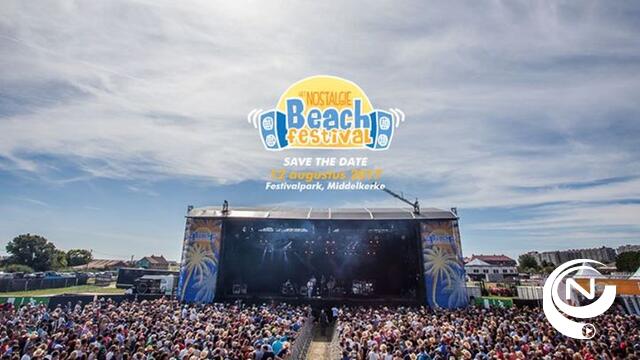 Nostalgie Beach Festival op 12 augustus Middelkerke