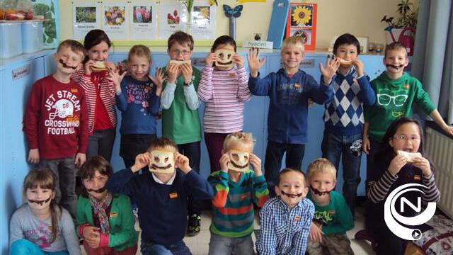 2e leerjaar van juf Siel en juf Ingrid basisschool Het Lo Oevel wint fotowedstrijd SMEER ZE-actie 
