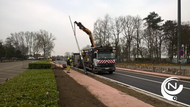 1e fase werken Olensteenweg haalt deadline : Bobbejaanland opent zaterdag 26/3