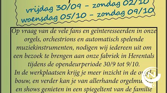 Opendeur Orgelfabriek Decap Herentals 