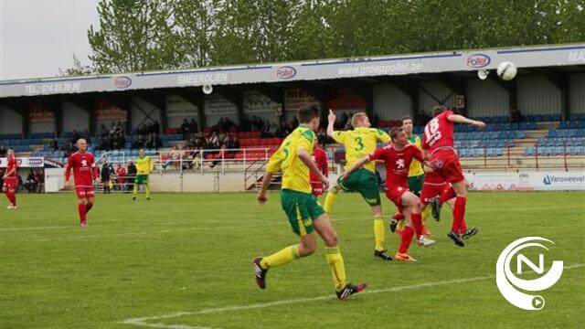 VC Herentals - Witgoor Dessel 0-1 : eindeseizoensmatch, rode lantaarn voor VC