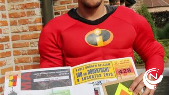 Morkhovenaar Philip 'Mr Incredible' Ver Elst 12e keer deelnemer Dodentocht Bornem