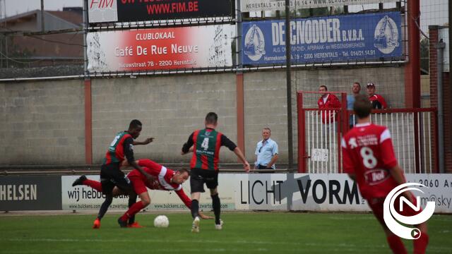VC Herentals - K.GR Katelijne 0-1 : zegereeks VC gestuit