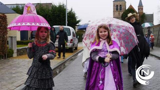 Plezante carnavalstoet leerlingen VBS De Wegwijzer Morkhoven