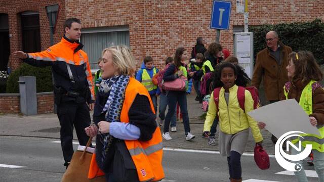 Kinderen De Wijngaard kunnen met voetpool toch veilig naar school 