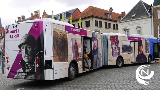 Infobus Albert I  Groote Oorlog 1914-1918 op Grote Markt Herentals