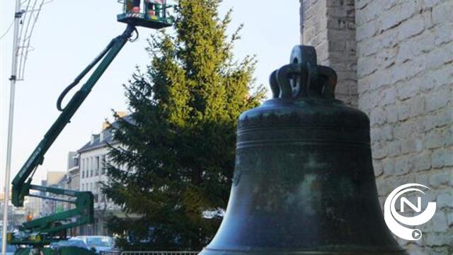 Reuze kerstboom siert met LED-lichtjes  Grote Markt Herentals (2)