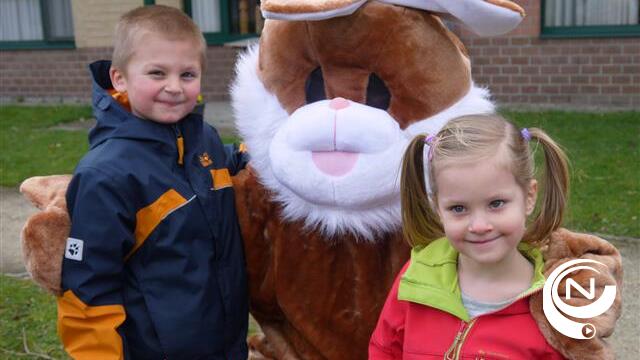 Paashaas verwent kinderen van personeel WZC Bremdael