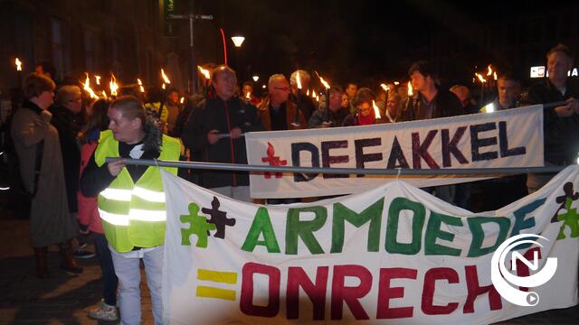 Innemende fakkeltocht tegen armoede en uitsluiting