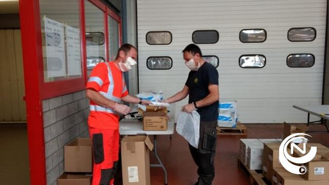 2700 mondmaskers, 440 beschermschorten en 56 liter alcoholgel voor zorgverleners