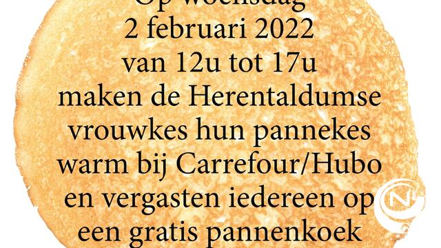'Herentaldumse vrouwkes maken hun pannekes warm op Maria-Lichtmis'