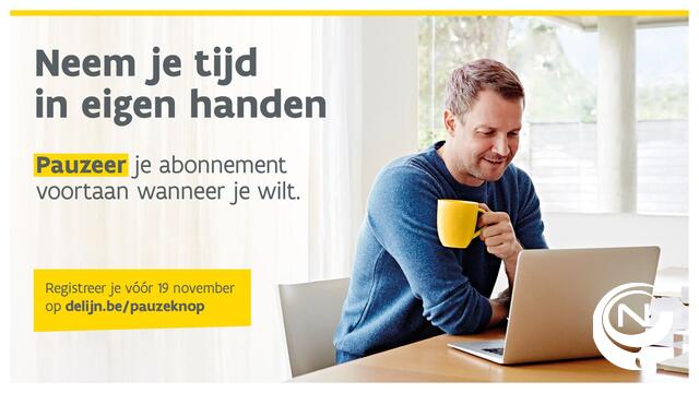 Pauzeer je abonnement van De Lijn voortaan wanneer je wilt