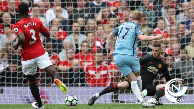 Kevin De Bruyne bezorgt Manchester City zege op veld van United met 1-2