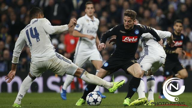 Dries Mertens kan het nog niet afmaken in Madrid 