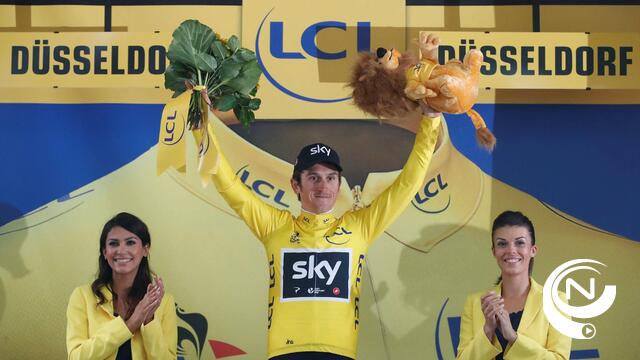 Geraint Thomas wint tijdrit in Düsseldorf en is eerste leider in de Tour