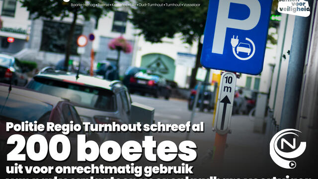 Politie bekeurt 200 overtreders op P-plaatsen voor elektrische auto’s