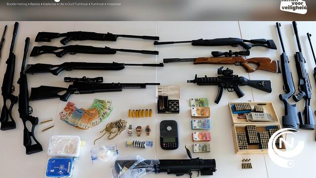 Politie valt binnen op meerdere locaties in Poederlee, Merksplas, Olen en Vorselaar in grootschalig wapen- en drugsonderzoek: 5 verdachten aangehouden - UPDATE