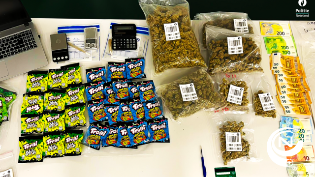 Politie Neteland ontdekt grote hoeveelheid cannabis en cash geld bij huiszoeking in Grobbendonk