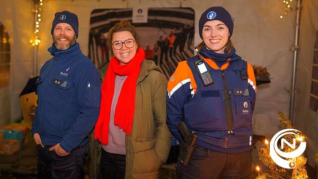 Politie Berlaar-Nijlen schenkt opbrengst kerstmarkt aan Warmste Week 