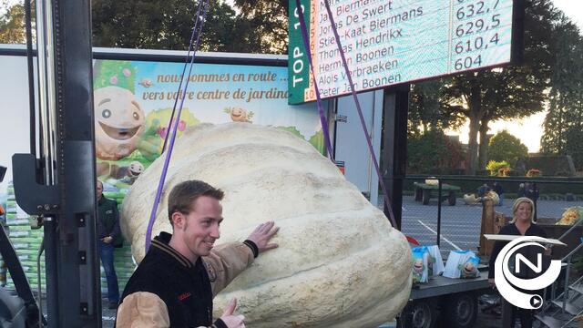 27e Pompoendag lokt 10.000 fans naar Kasterlee : pompoen van 922,5 kg