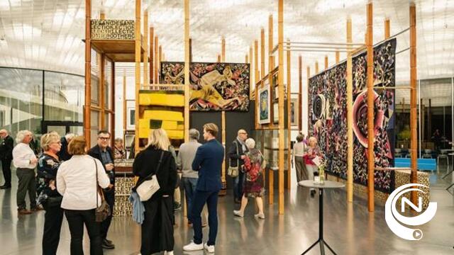 Wandelen tussen contrastrijke selectie kunst in Antwerps provinciehuis