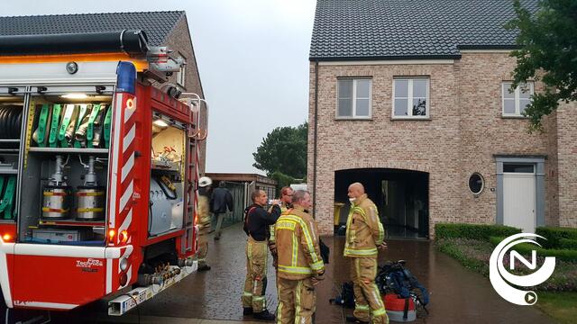 Woning onbewoonbaar na blikseminslag in Vonderpad Retie