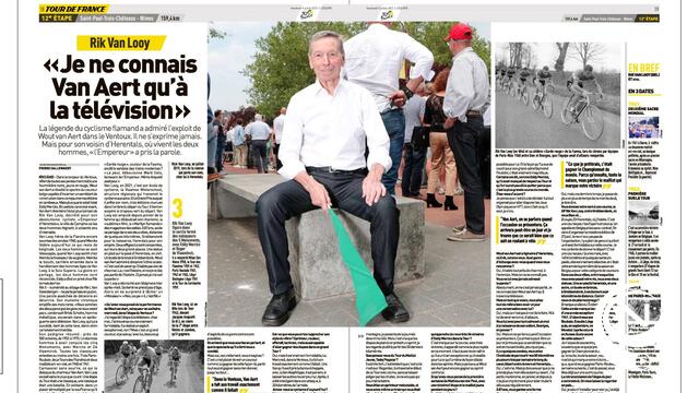 Rik Van Looy in L'Equipe : 'Ik heb Wout fel bewonderd op Mont Ventoux, maar hem nog niet ontmoet...!'