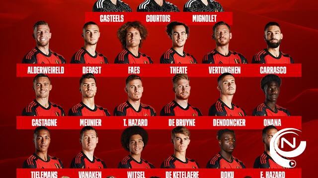 Debast, Doku en Openda in WK-selectie: "Lukaku krijgt elke seconde om zich klaar te stomen" 