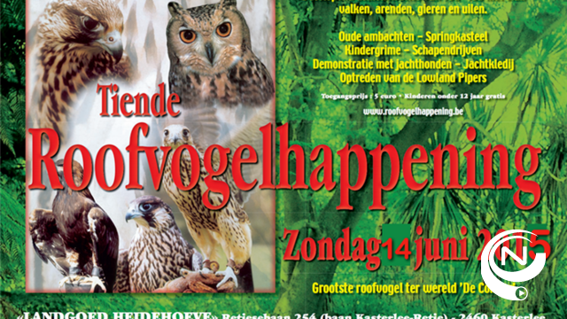 Roofvogelhappening op Heidehoeve in Kasterlee 