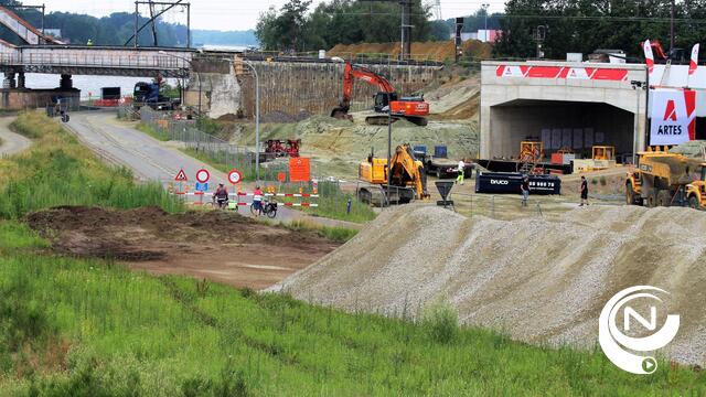 Spoorbrug Lierseweg : 'De Beukelaer-Pareinlaan weldra open, jaagpad rechteroever afgesloten tot einde werken in 2024'