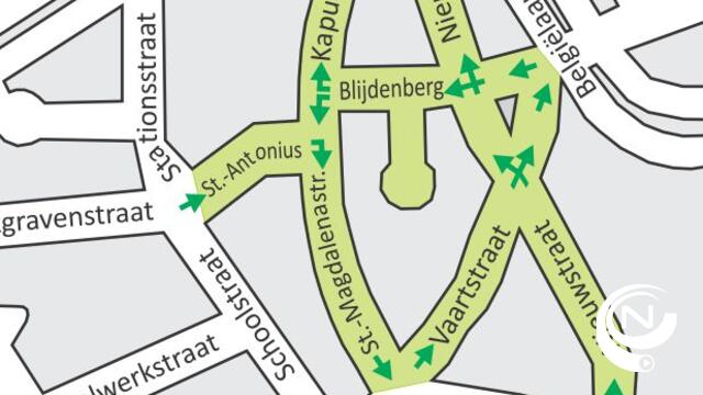 Nieuwe verkeerssituatie in stationsbuurt Kapucijnenstraat