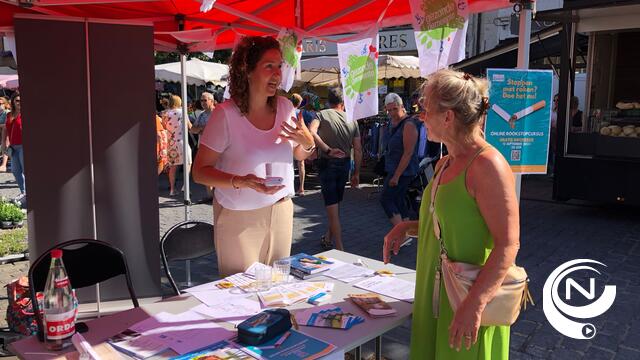 Rookstopcoach Els Bosch enthousiasmeerde 68e Herentalse Feestmarkt: “Vlot inschrijvingen voor ‘De Kempen stopt met roken’!”