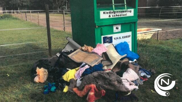 Textielcontainers verdwijnen uit het Nijlense straatbeeld