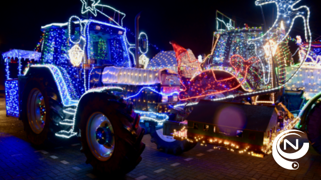 Verlichte tractorparades brengen warmte en sfeer in de winter
