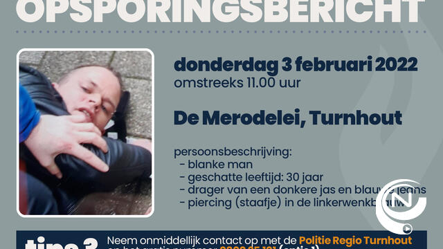 Politie regio Turnhout zoekt verdachte van inbraak in bestelwagen